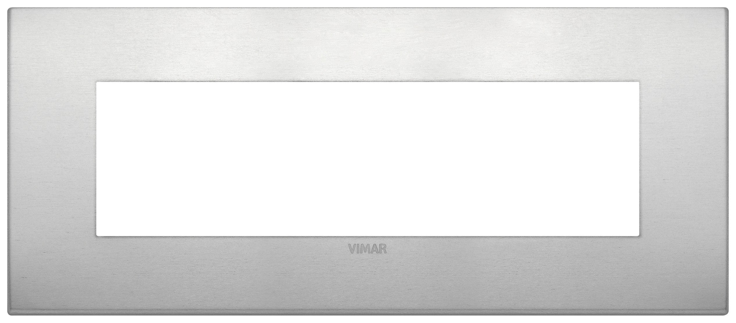 VIMAR Placca Classic 7M naturale in alluminio, design elegante e moderno, ideale per interni.