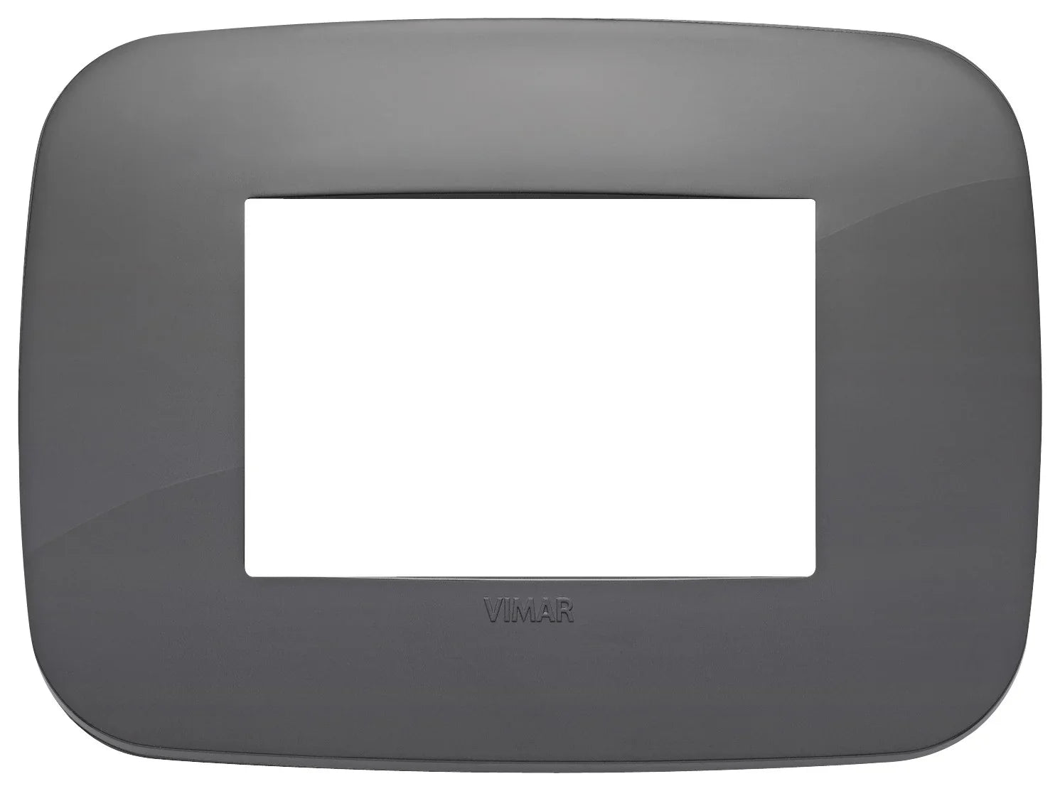 Placca Round 3M Grigia VIMAR - SKU 19683.82, Tecnopolimero Resistente, Design Elegante e Versatile