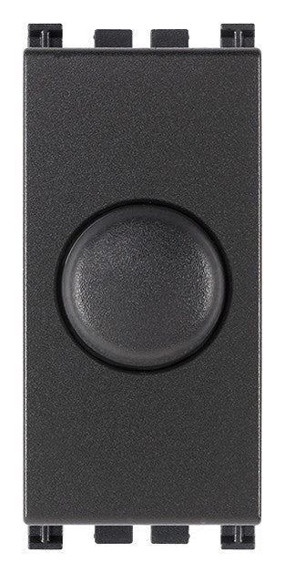 VIMAR Dimmer switch in gray for 230V and 100-500W incandescent lamps with a rotary potentiometer.