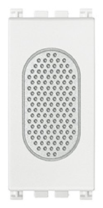 Arke Bianco Ronzatore 12V SELV device, white color, designed for 50-60 Hz electrical systems.