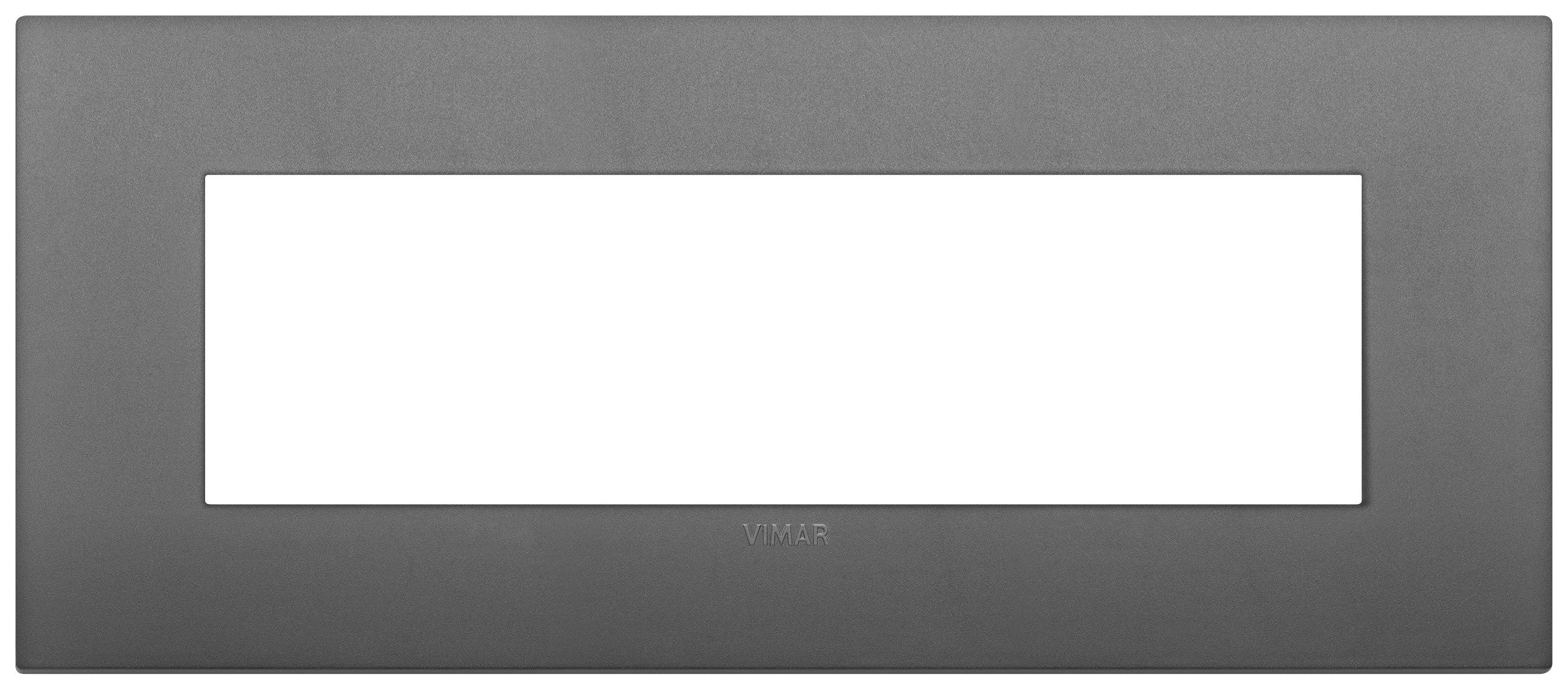 VIMAR Placca Classic 7M in gray, made of technopolymer, designed for modular electrical installations.