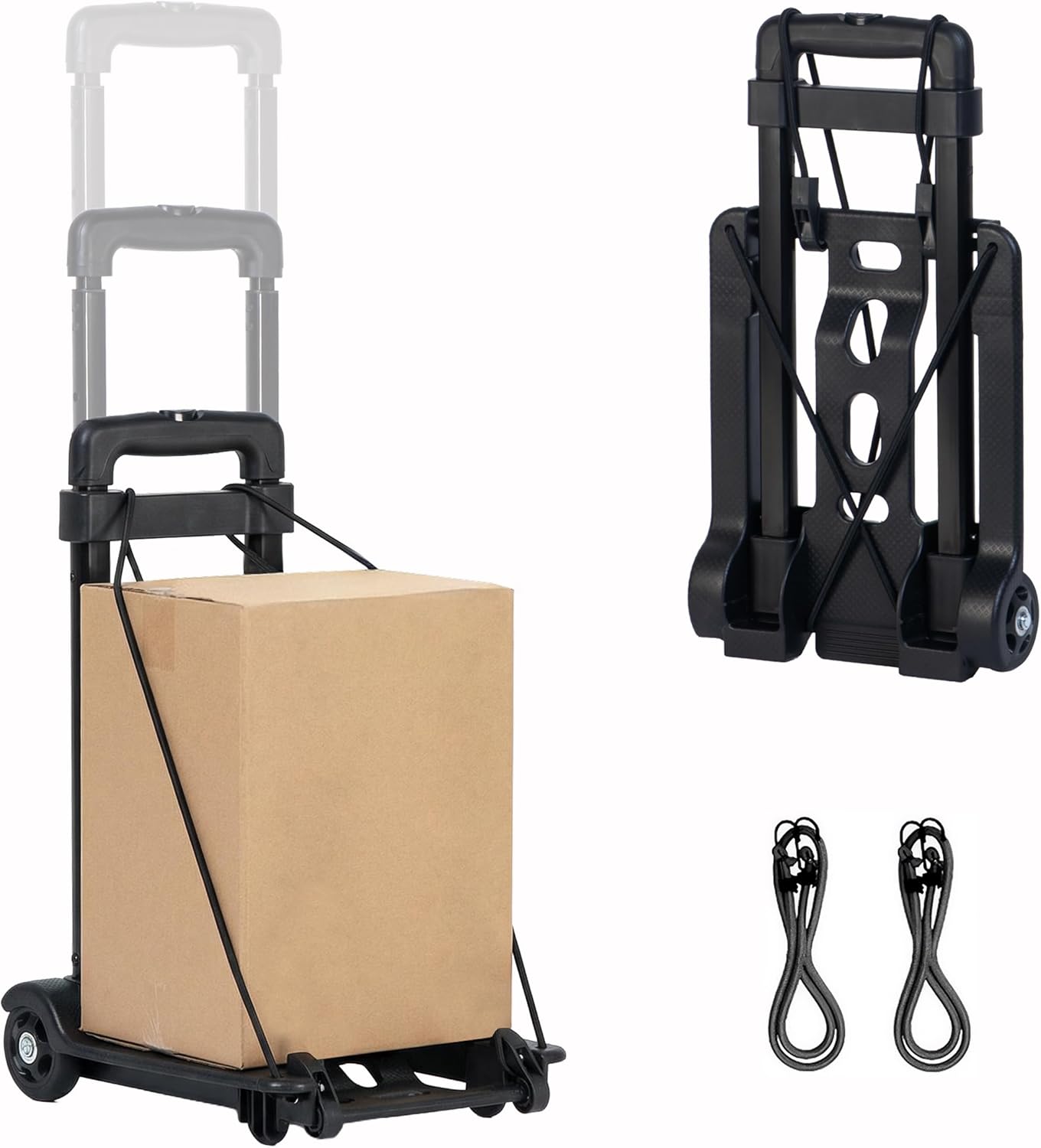 Carrello Portatutto Pieghevole KOMBO KOX3 in Alluminio - Portata 60kg con Corda Elastica Fermacarico
