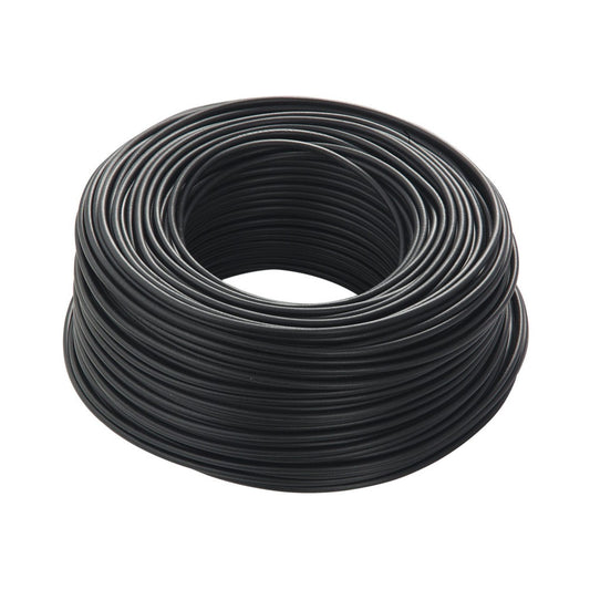 Cavo elettrico unipolare nero antifiamma FS17 1 x 4 mm, rotolo, isolamento PVC per costruzioni civili.
