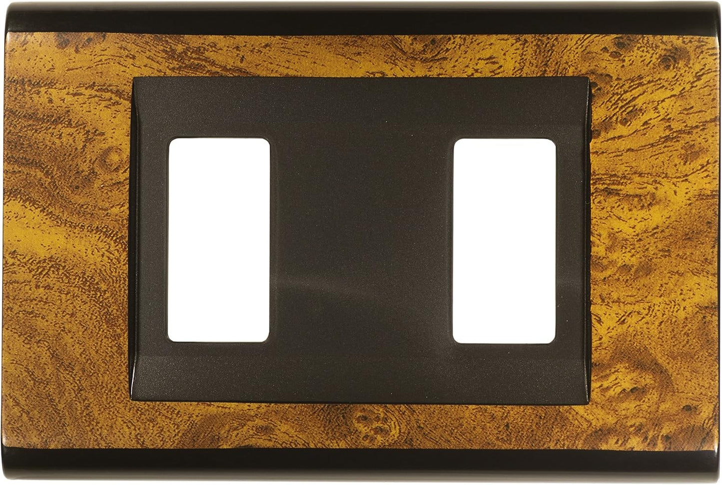 Placca Click 2F Radica X Magic, FEB 2582/RA; cover for rectangular switch box in Radica color.