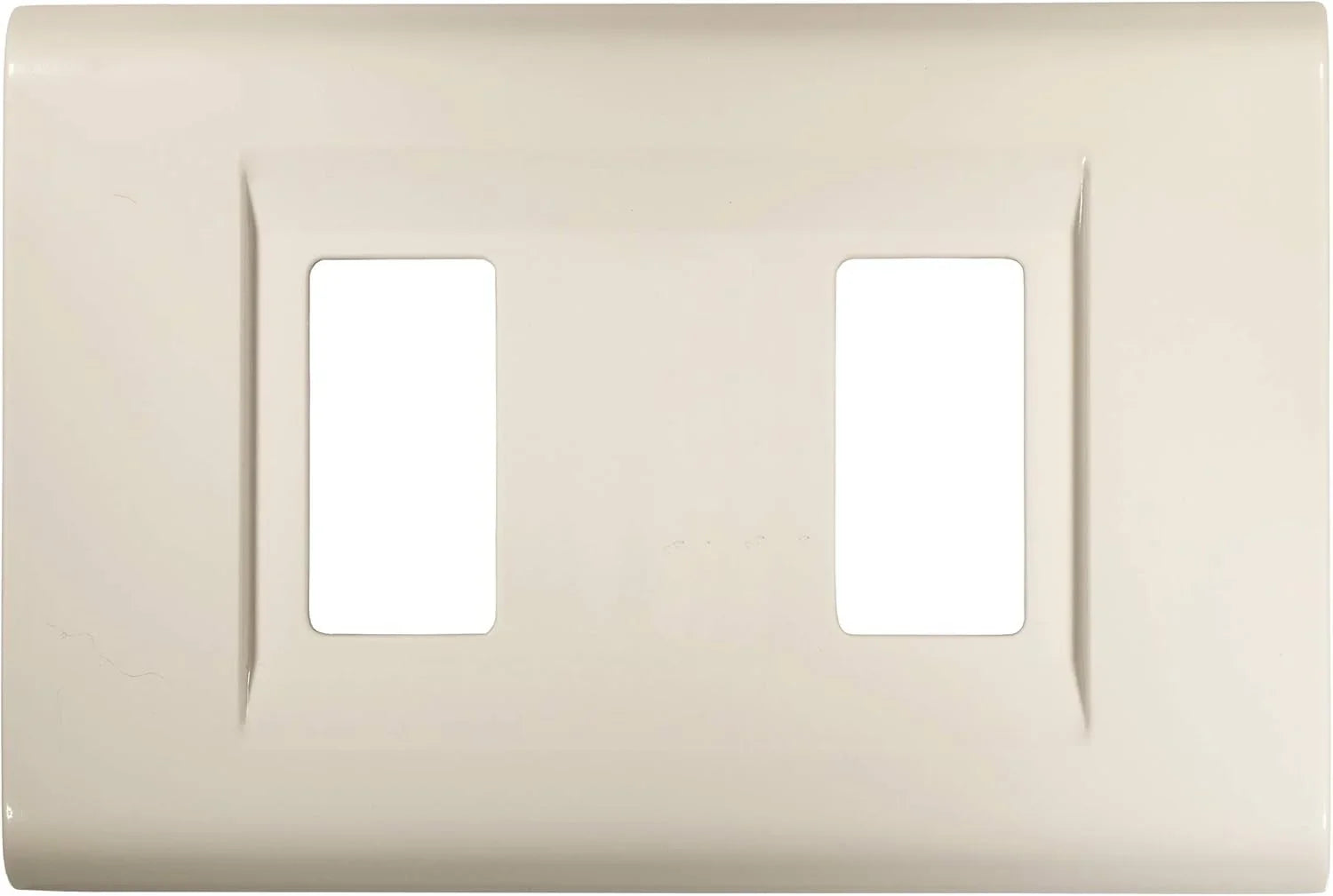 Placca Click 2F Bianco FEB 2582/WH - Design Elegante, Facile Installazione, Tecnopolimero Resistente