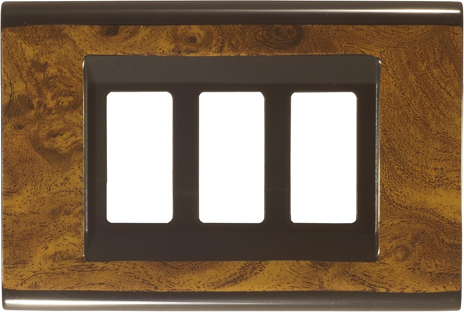 Placca Click 3F Radica X Magic by FEB, elegant cover for rectangular switch box in tecnopolimero.