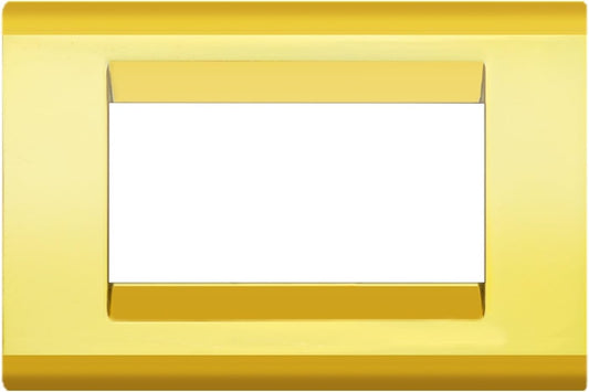Placca Click 3F Oro FEB 2583/TL/OR, coprinterruttore in tecnopolimero per scatola rettangolare, colore oro.