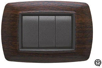 Placca Life 3 Posti Wenghe' FEB 2983/WG - Design Elegante e Funzionalità Ottimale