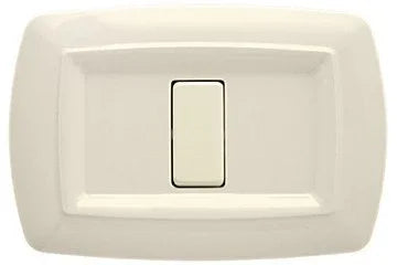 Placca Tondo' 2 Posti Avorio FEB 2592/A – Design Elegante e Facile Installazione, Ideale per Casa e Ufficio