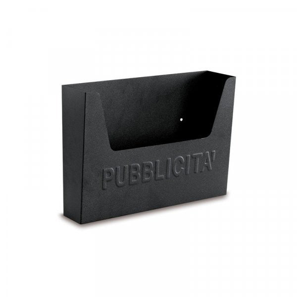 Technomax Dalia black advertising display holder with powder-coated finish and aluminum structure.