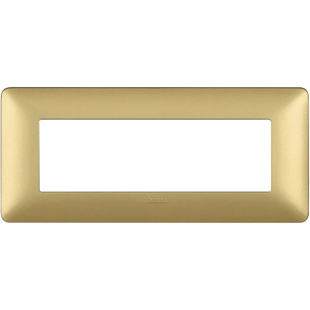 Placca BTicino Matix 6 Moduli Oro AM4806MGL - Design Elegante, Facile Installazione, Alta Qualità
