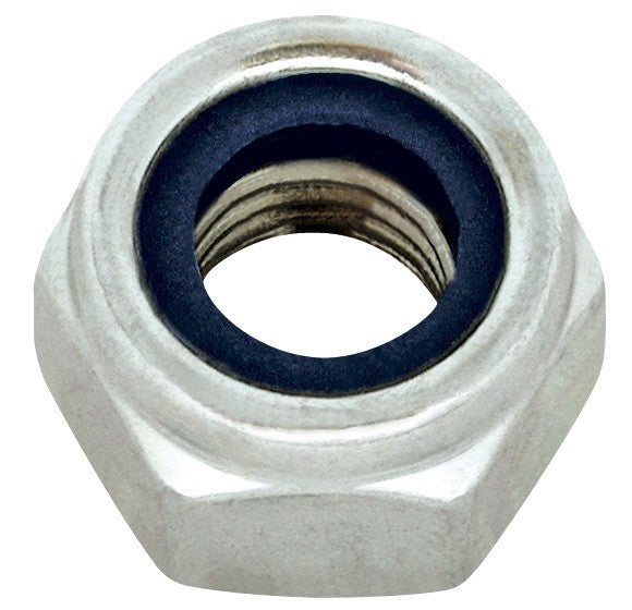 Dado Esag. A/Blocc. CL.8 M10, 500pz - Nut with nylon ring, made by Friulsider, zinc-coated, durable and reliable.