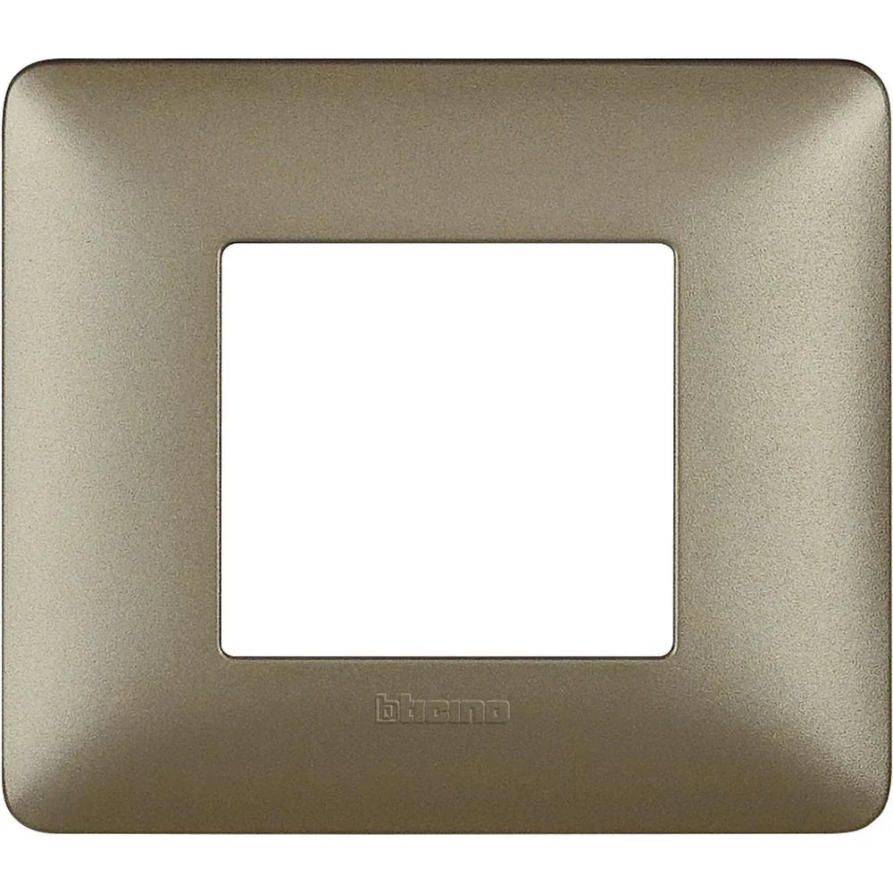 Placca 2 Moduli Bticino Matix Titanium - Codice AM4802MTA