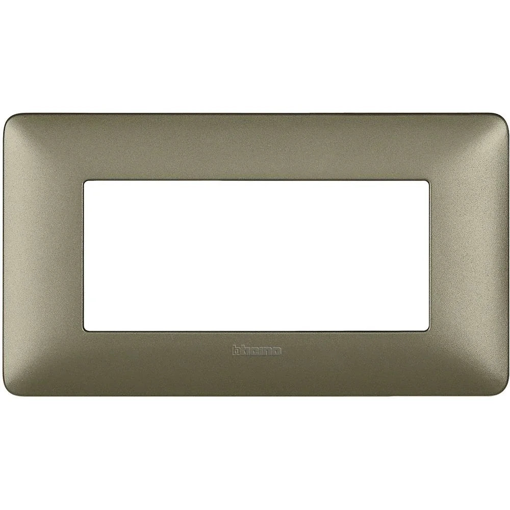 Placca 4 Moduli Bticino Matix Colore Titanium - AM4804MTA