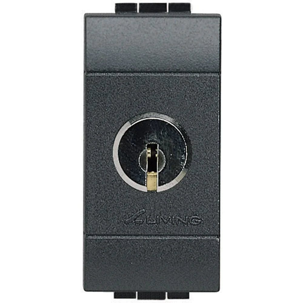 Deviatore Bticino LivingLight 1P 16A a Chiave L4022 - Design Moderno e Sicurezza Effettiva