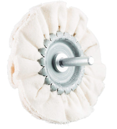 Spazzola Circolare in Panno D80mm BSP80 per pulizia e lucidatura di superfici ferrose e non ferrose.