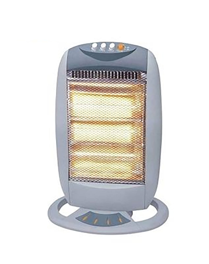 Stufa Alogena 3 Elementi 1200W JORDAN, con tecnologia riscaldante a basso consumo e sistema di sicurezza.