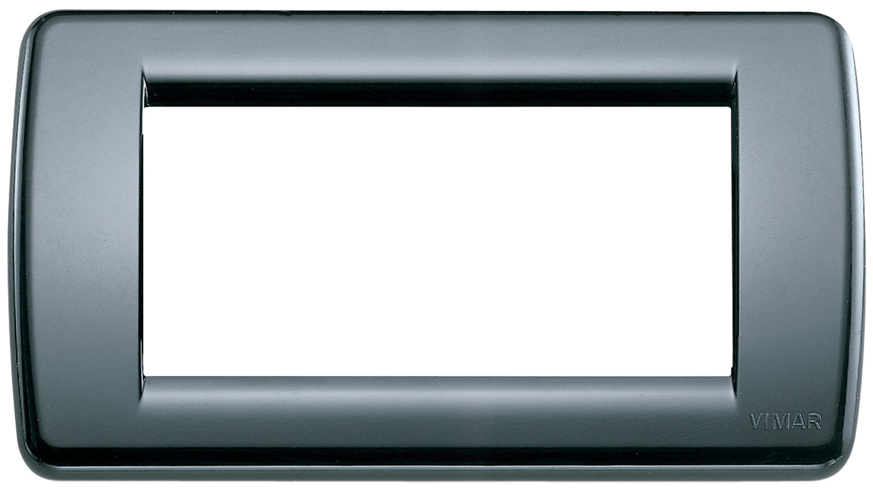 VIMAR Placca Rondò 4M in grigio grafite, tecnopolimero, design elegante e funzionale.