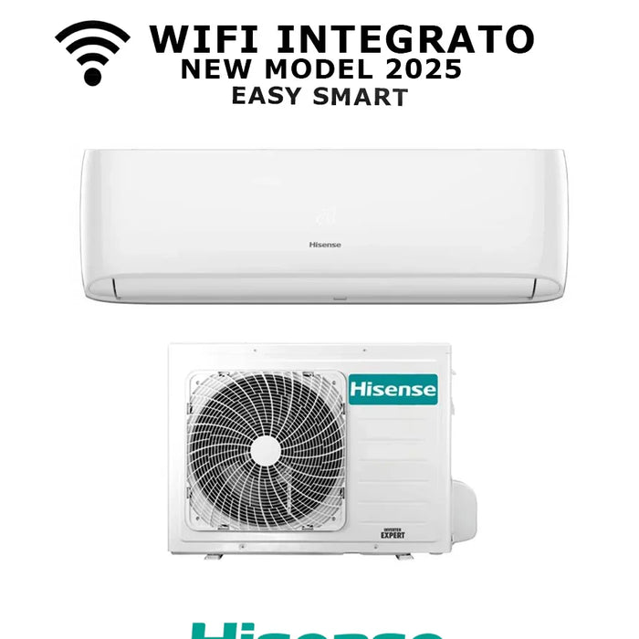 Climatizzatore Hisense Easy Smart 2025 R-32 18000 BTU Inverter CA50XS1GG + CA50XS1GW - Wi-Fi, A++ Efficienza Energetica
