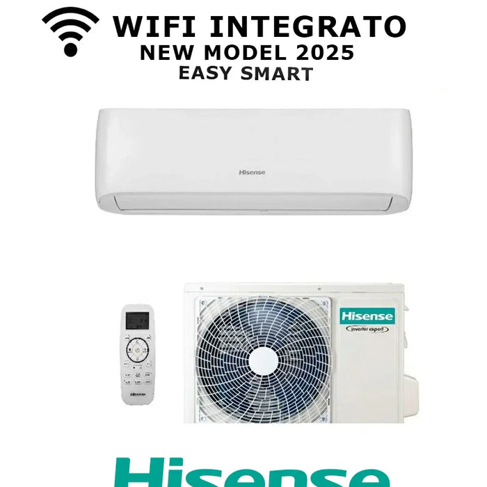 Climatizzatore Hisense Easy Smart 12000 BTU 2025 – Inverter R-32 con Wi-Fi Integrato – Mod. CA35MR0BG / CA35MR0BW