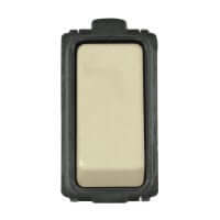 Deviatore Unipol 10A in avorio, interruttore unipolare per impianti elettrici, colore avorio.