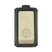 Pulsante Unipol 10A 250V~ Avorio | Design Elegante e Compatibile - Risparmia Spazio con SKU su Richiesta