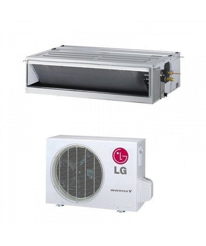 LG Monosplit Inverter R-32 ducted air conditioner and outdoor unit, 18000 BTU, model CM18F.N11.