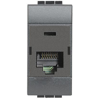 Bticino Living Light RJ45 UTP data socket in anthracite, category 6 for network connections