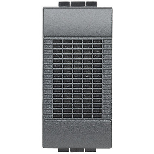 Bticino LivingLight bronzo 12V suoneria antracite, design moderno per porta, necessaria alimentazione.