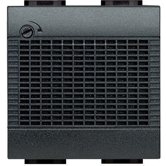 Living Int. electronic bell with adjustable volume, 12 Vac, featuring three different sounds in anthracite color.