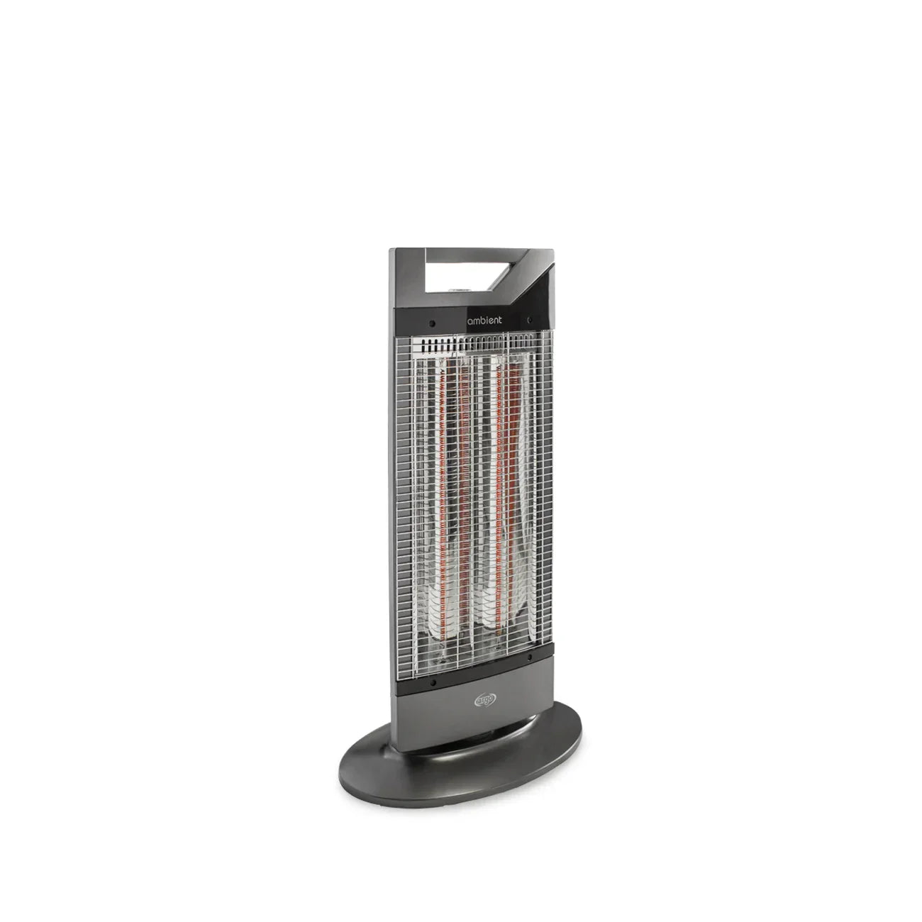 Stufa Elettrica Argo Ambient Cod. 191070154 – Riscaldamento Rapido 1000 W, Fibra di Carbonio, Oscillante 70°