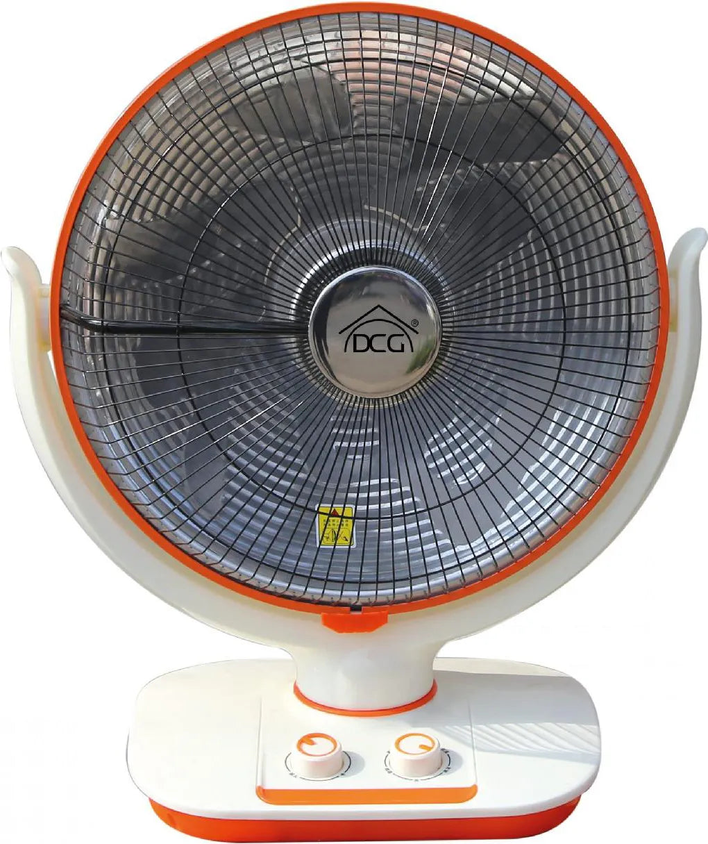 Stufa Elettrica al Carbonio Oscillante DCG SA9660 900W | Stufetta Parabolica a Basso Consumo con Timer