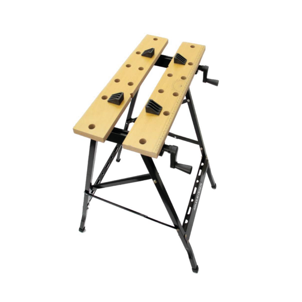 Banco Da Lavora Richiudibile Doppia Morsa Portata 100KG 61x56x79