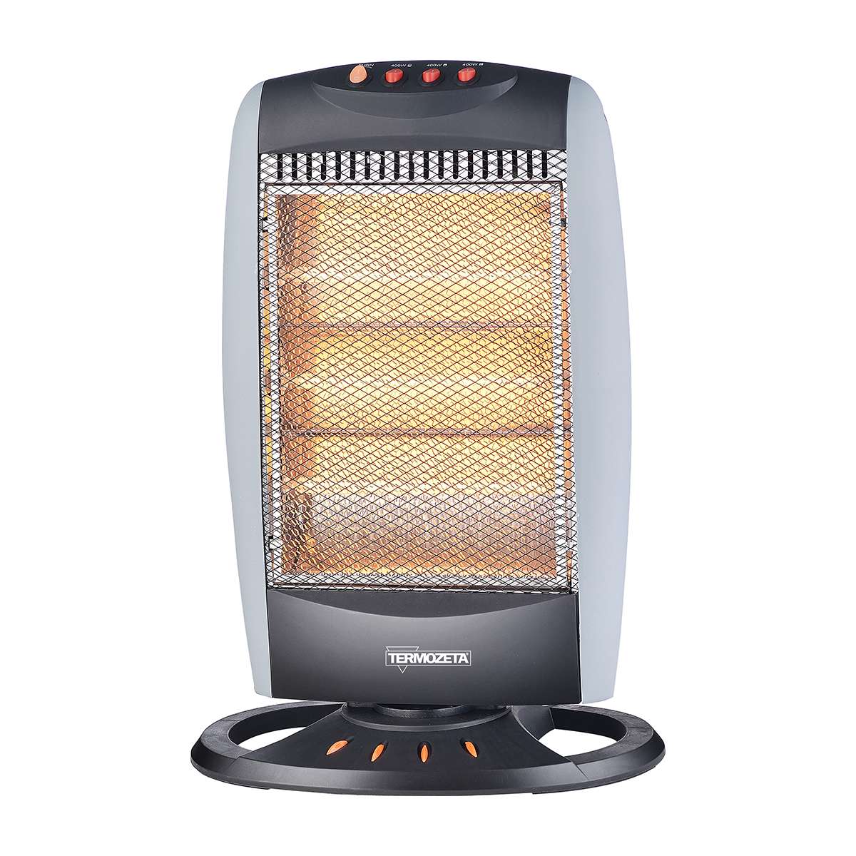 Stufa Alogena Termozeta TZR03 1200W Oscillante - Risparmio Energetico 3 Livelli di Calore, Sicura e Silenziosa