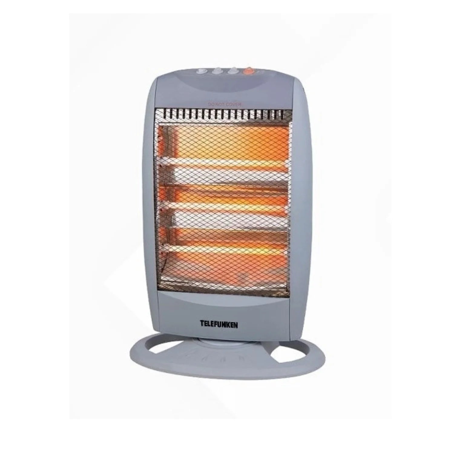 Stufa Alogena Telefunken 1200W Oscillante - 3 Elementi Riscaldanti, Basso Consumo e Sicurezza Antiribaltamento