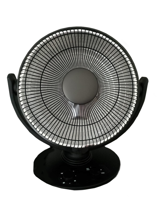 Stufa Elettrica a parabola in Fibra Carbonio Infrarossi 1000 W 35CM Oscillante da tavolo